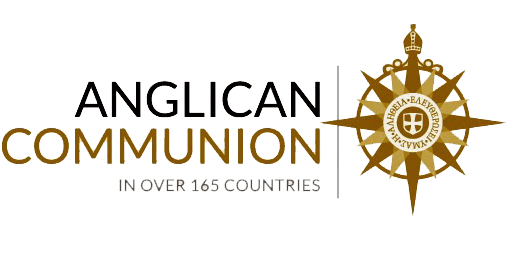 Logo of the Anglican Communion, featuring a compass rose design with text indicating presence in over 165 countries.